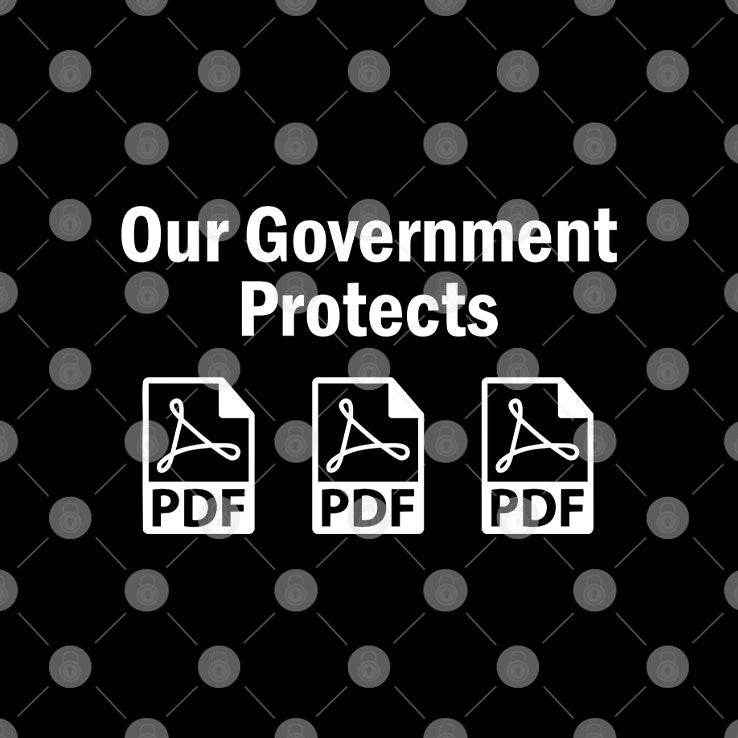 Our Government Protects PDF Files T Shirt