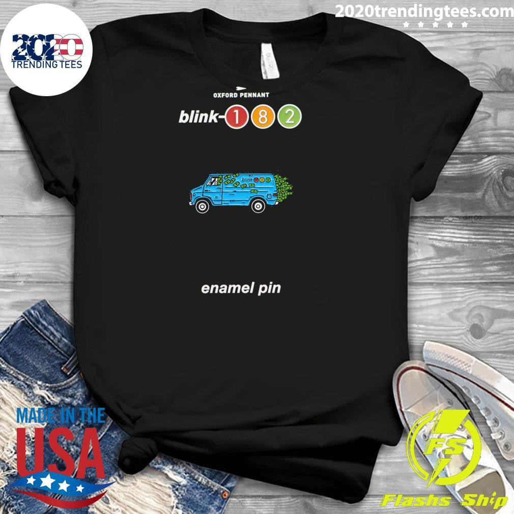Oxford Pennant Blink-182 Van Enamel Pin Shirt