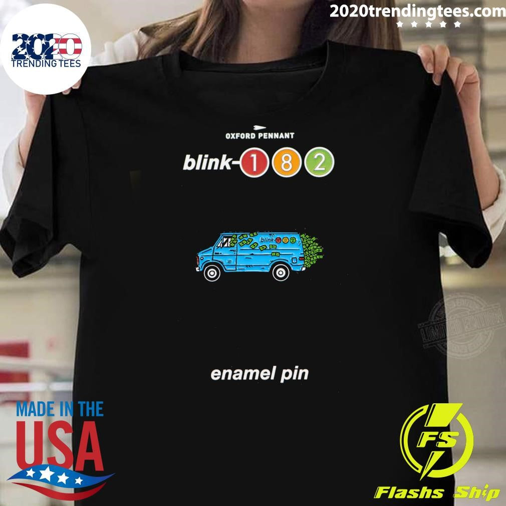 Oxford Pennant Blink-182 Van Enamel Pin Shirt