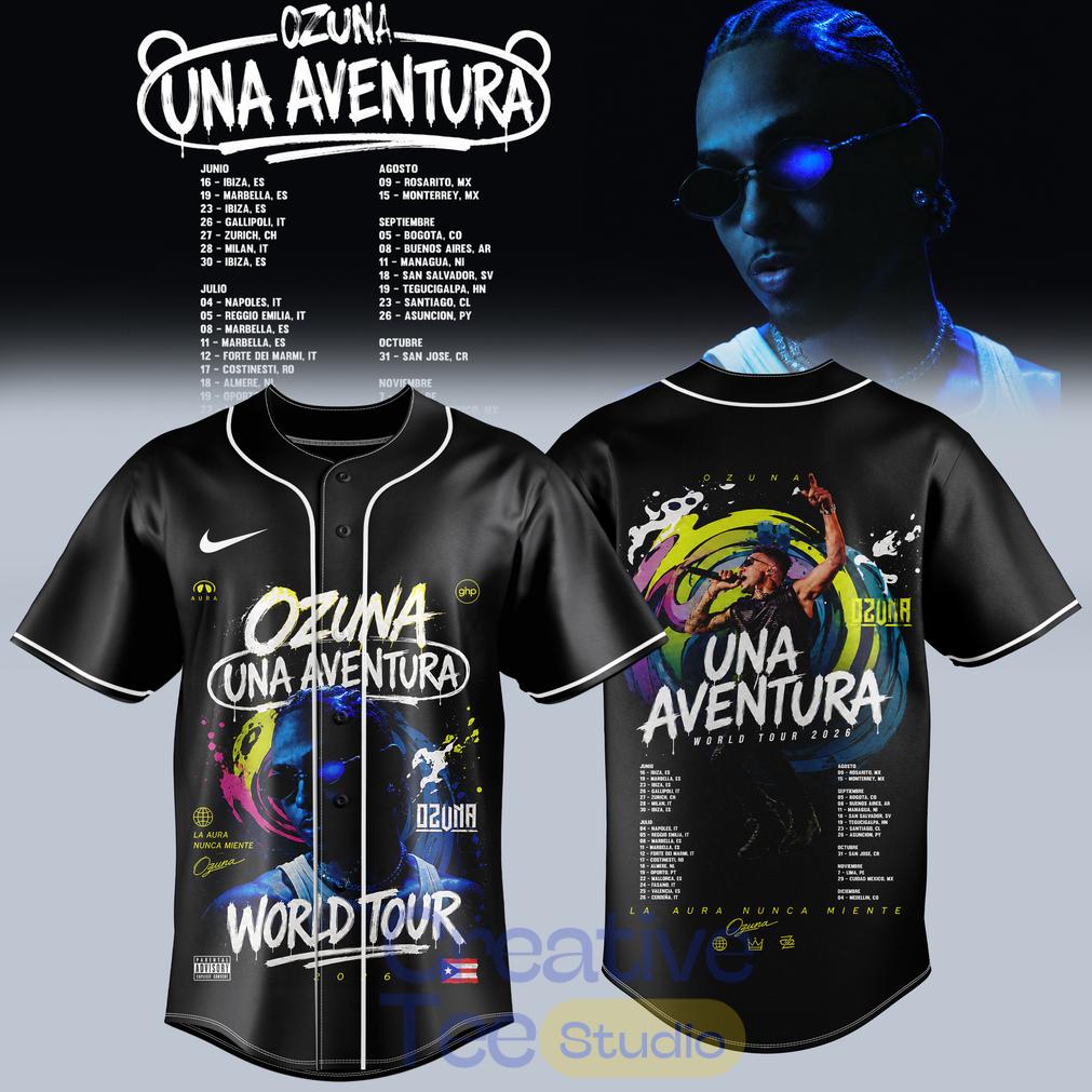 Ozuna Una Aventura World Tour Baseball Jersey
