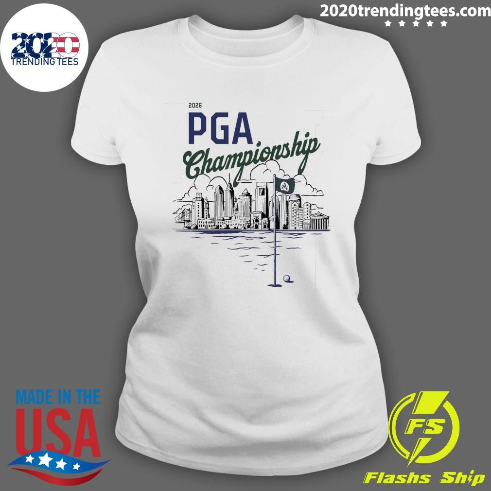 PGA Championship x Barstool Golf Philadelphia Skyline Tee Shirt