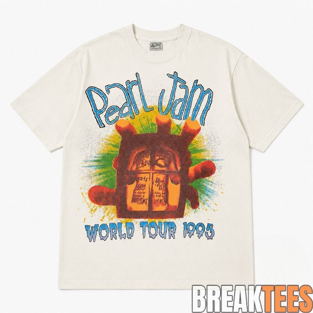 PJ Tucker Pearl Jam 1995 World Tour T-Shirt