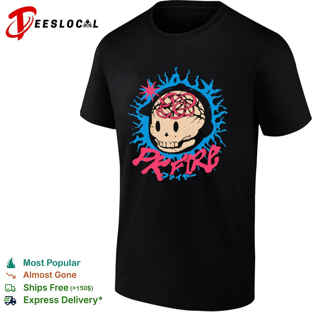 PK Fire skull shirt