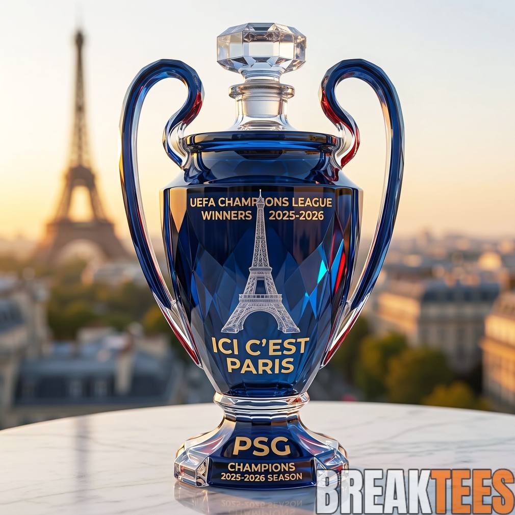 PSG 2025-2026 UCL Champion Commemorative Whiskey Bottle