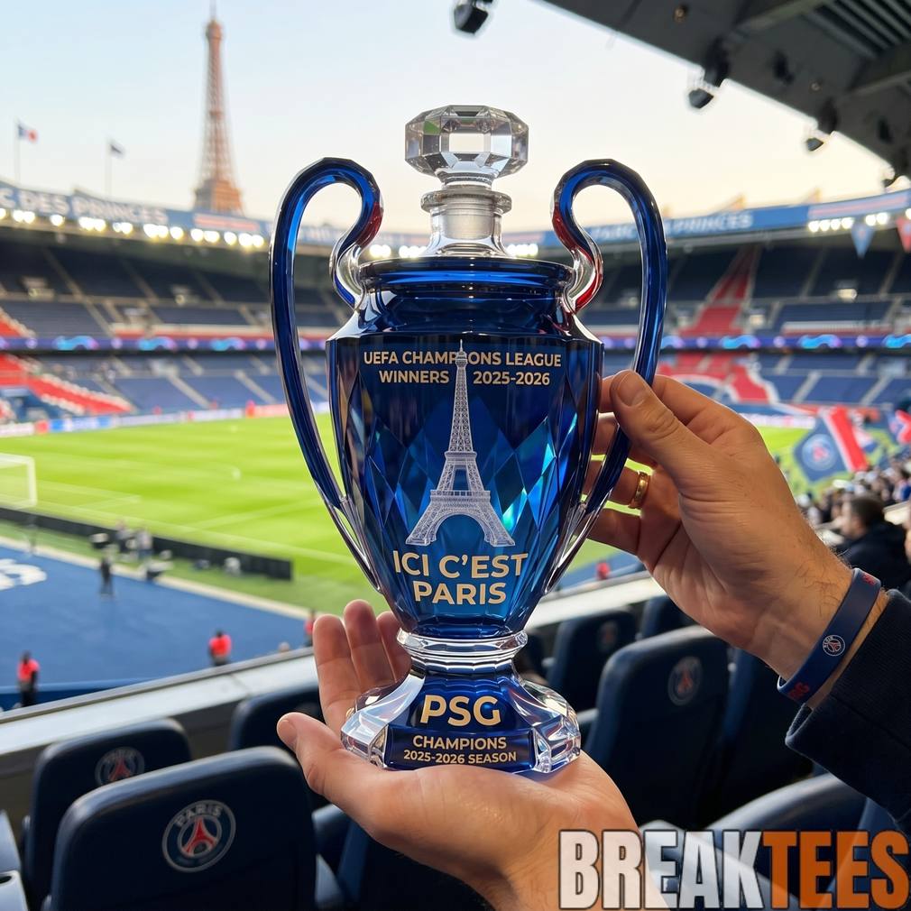 PSG 2025-2026 UCL Champion Commemorative Whiskey Bottle