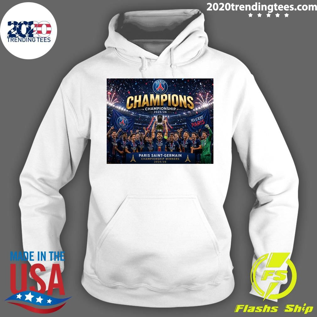 PSG Crowned Championship Winners 2025-26 Shirt