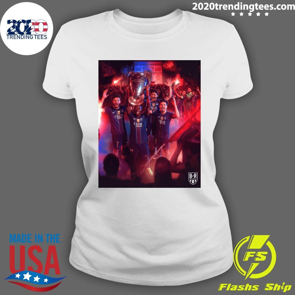 PSG Win Their Second Consecutive Champions League Title Shirt