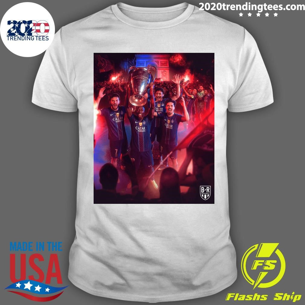 PSG Win Their Second Consecutive Champions League Title Shirt