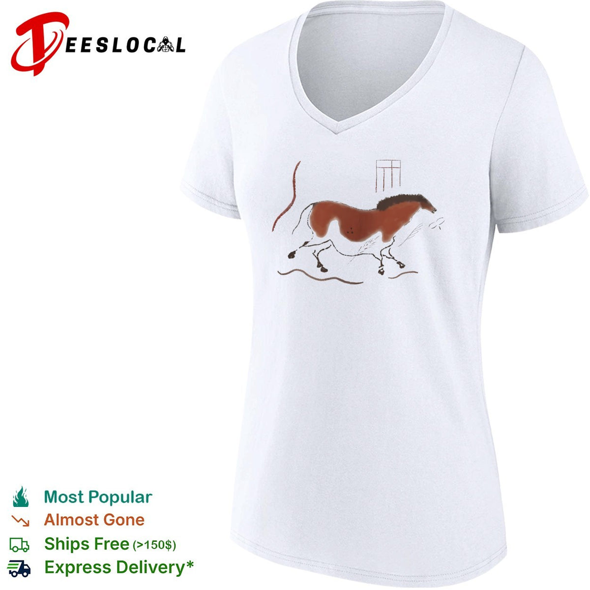 Paleolithic Cave Painting Horse shirt