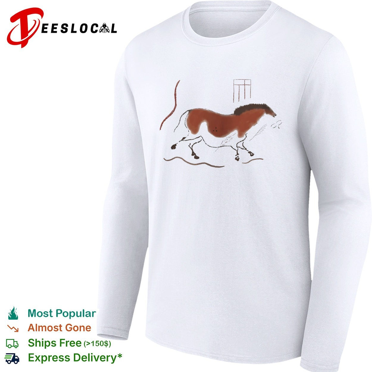 Paleolithic Cave Painting Horse shirt