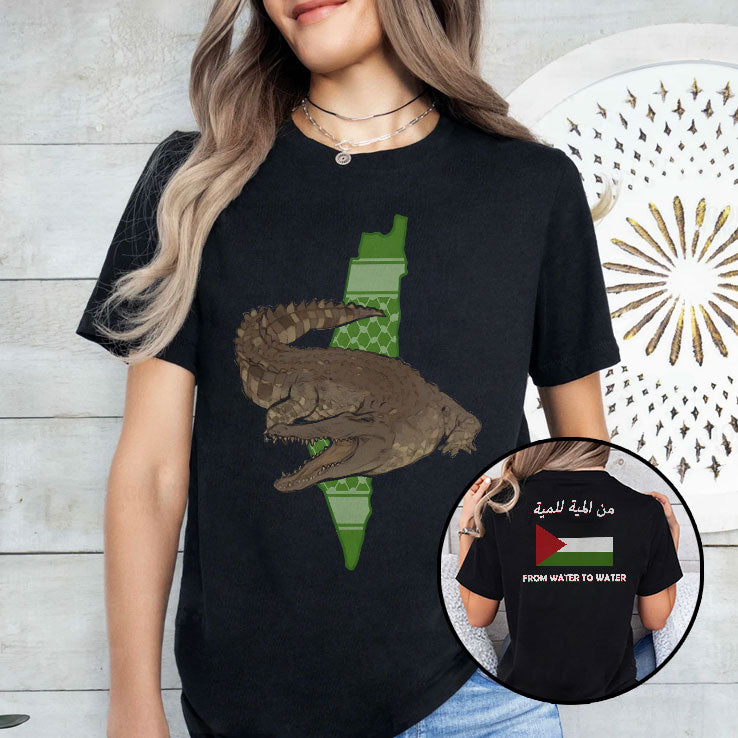 Palestinian Crocodile From Water To Water T Shirt