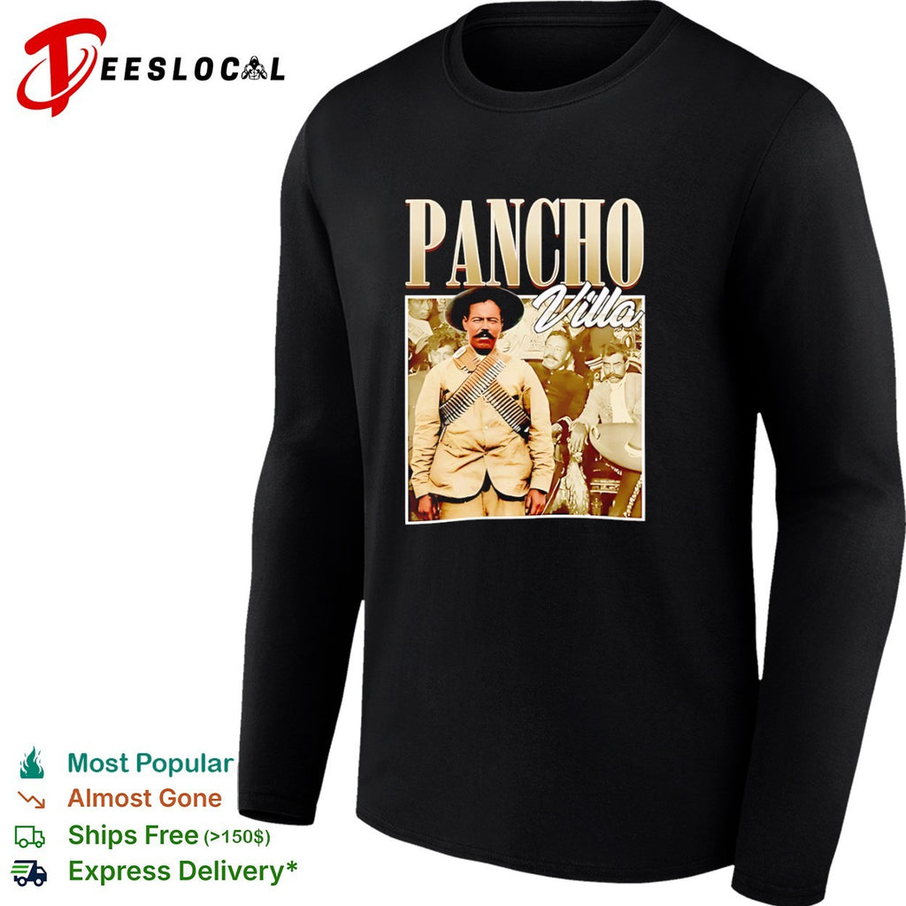 Pancho Villa Mexican Revolution Leader Portrait Historical Figure shirt