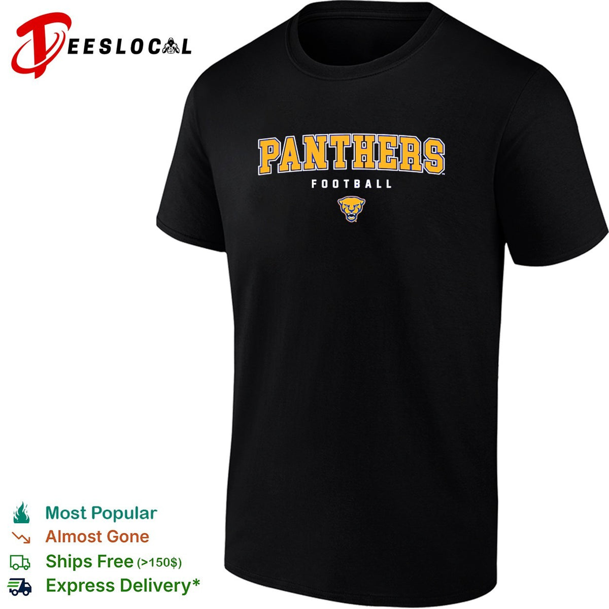 Panthers Football Logo Design Panthers Football Blue and Gold Mascot Logo shirt
