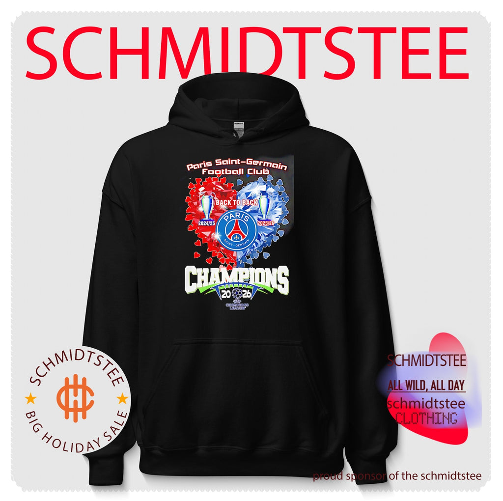 Paris Saint-Germain Football Club Champions 2026 heart ice shirt