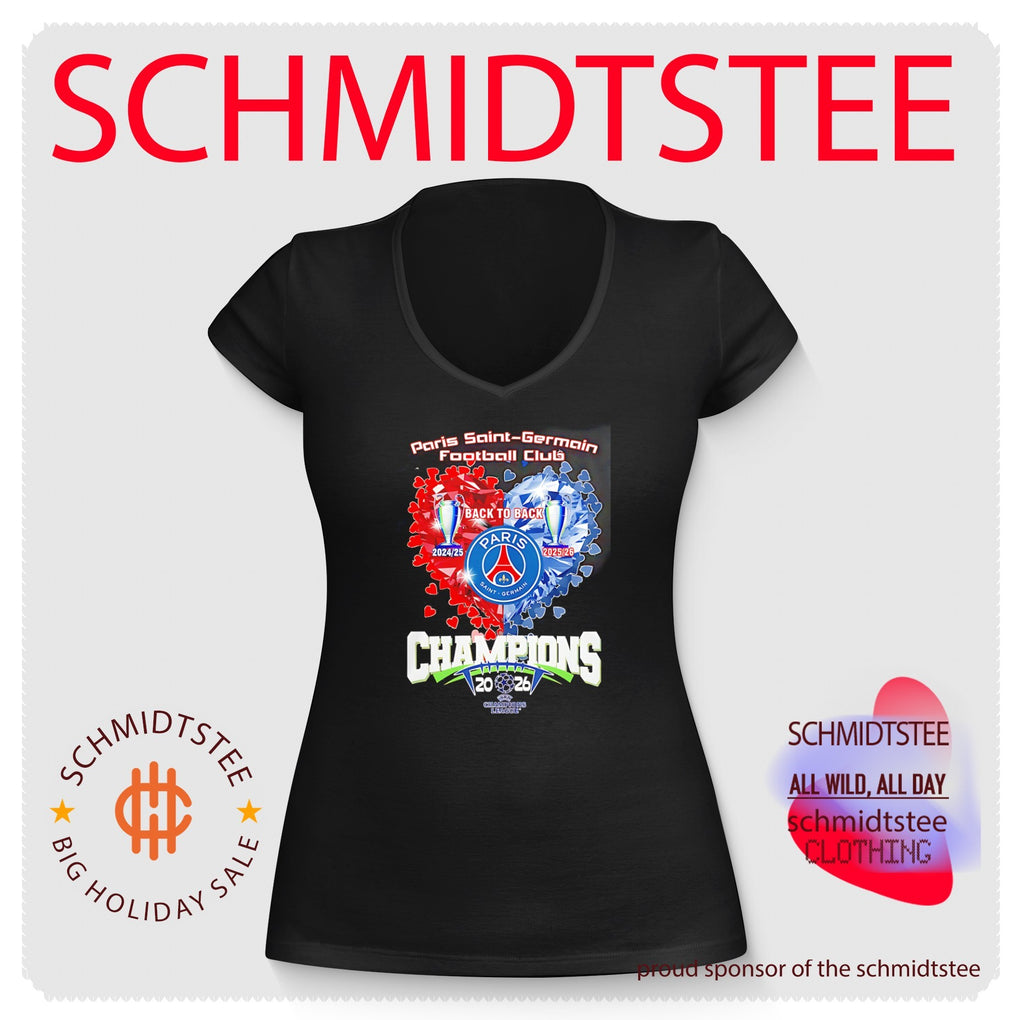 Paris Saint-Germain Football Club Champions 2026 heart ice shirt