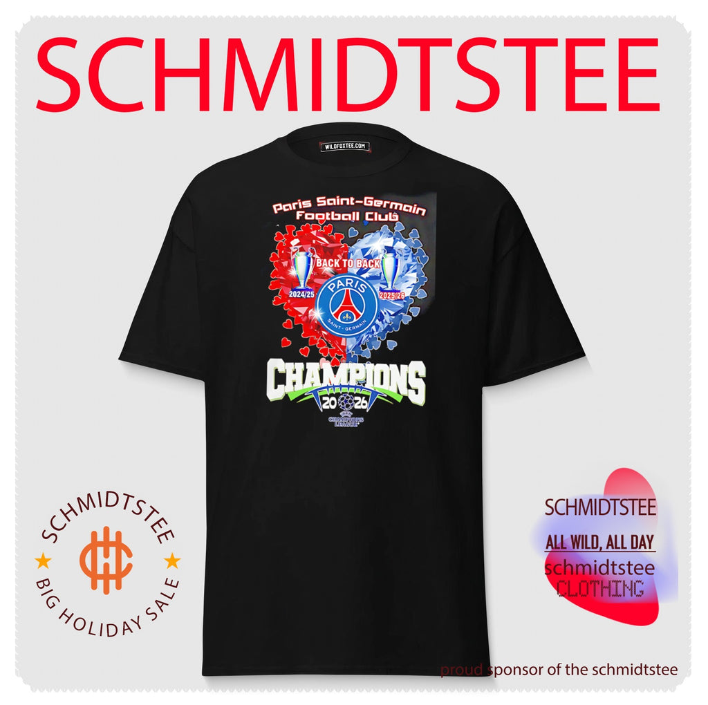 Paris Saint-Germain Football Club Champions 2026 heart ice shirt