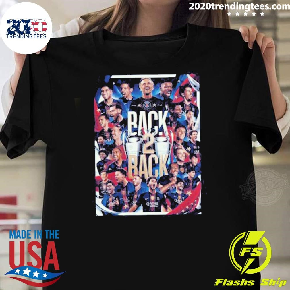 Paris Saint-Germain PSG Back 2 Back 2025 2026 UEFA Champions League Champions Shirt