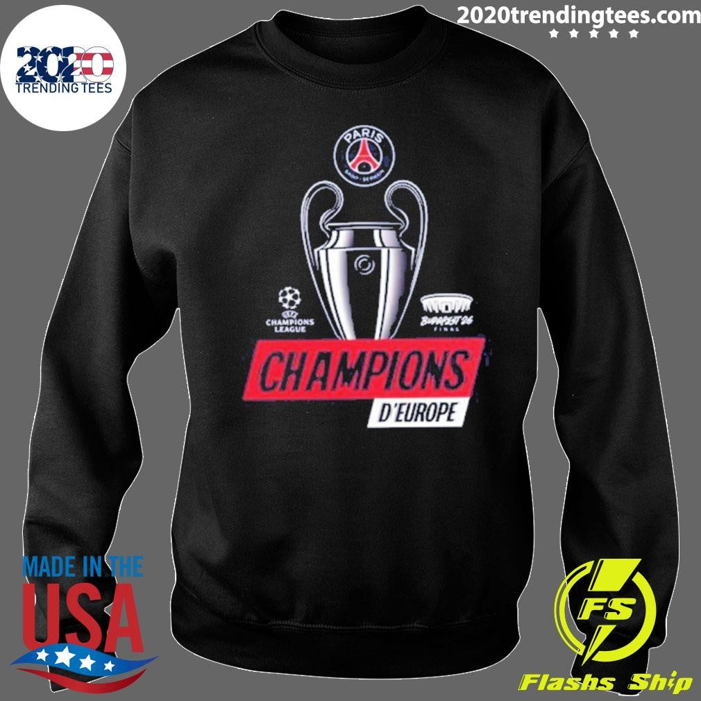 Paris Saint-Germain PSG UEFA Champions League Champions d’Europe 2026 Trophy Shirt