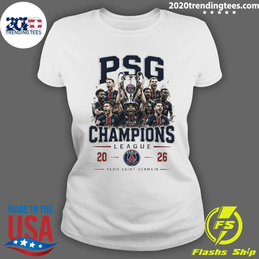 Paris Saint Germain Ucl Champions Football Psg Trophy Shirt