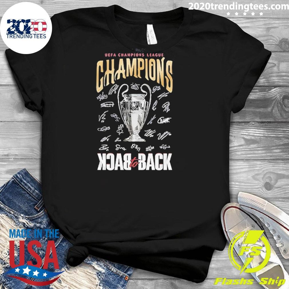 Paris Saint-germain Champions League Winners 2026 Back To Back Trophy Signatures 2 Sided Shirt