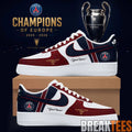 Paris Saint-Germain Champions of Europe 2026 Custom Air Force 1 Shoes