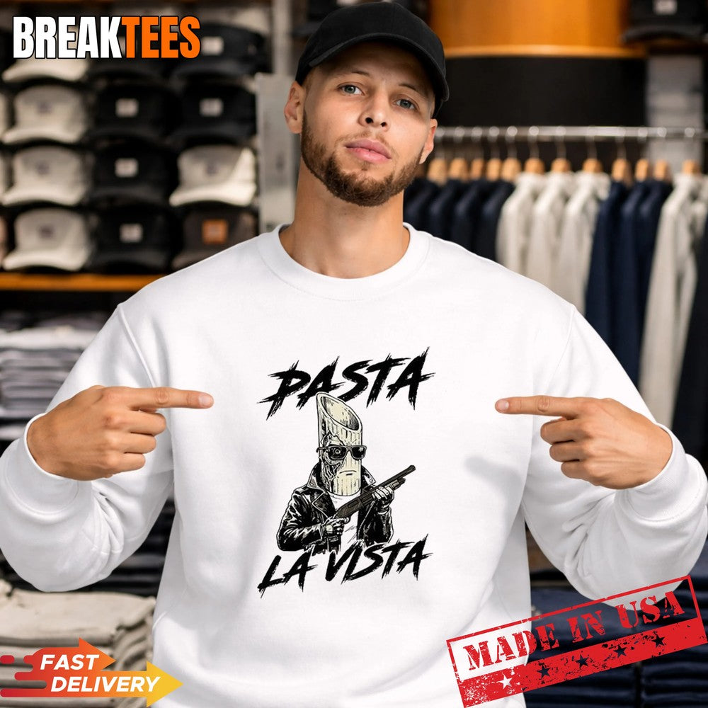 Pasta La Vista Terminator parody T-Shirt