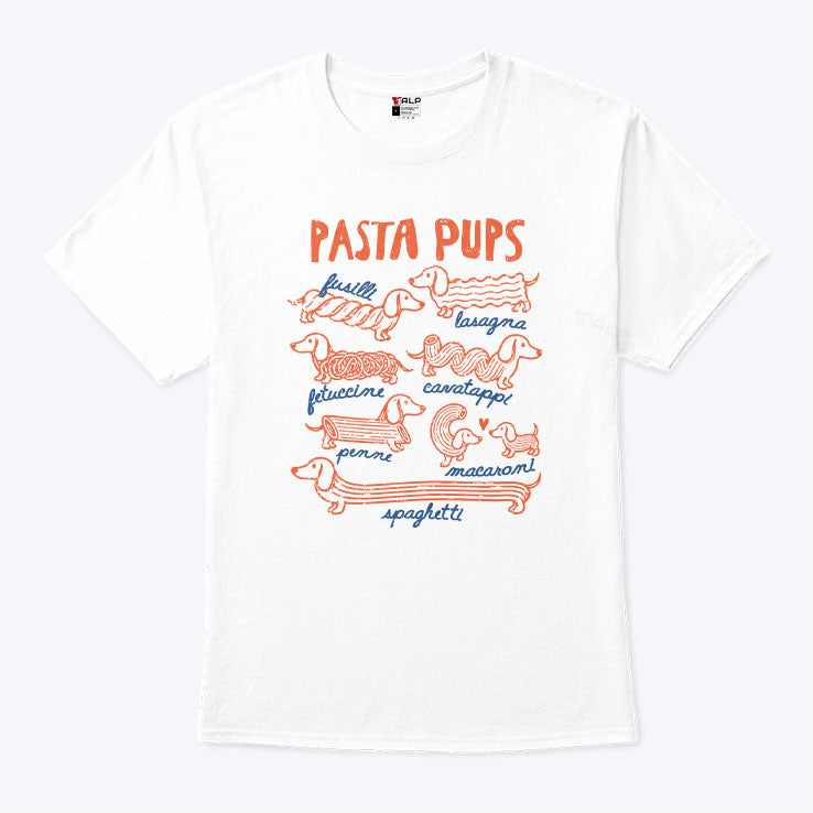 Pasta Pups Dachshund Spaghetti T Shirt