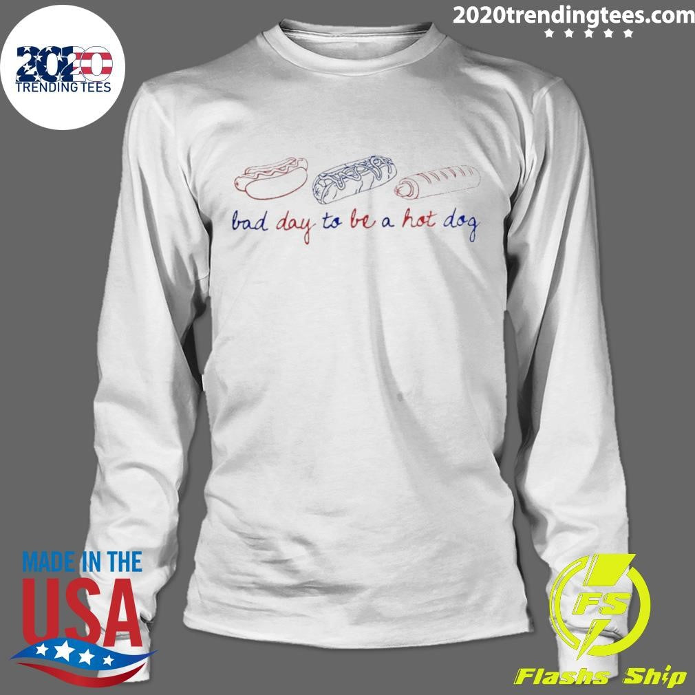 Patriotic American Flag Bad Day To Be A Hot Dog Shirt