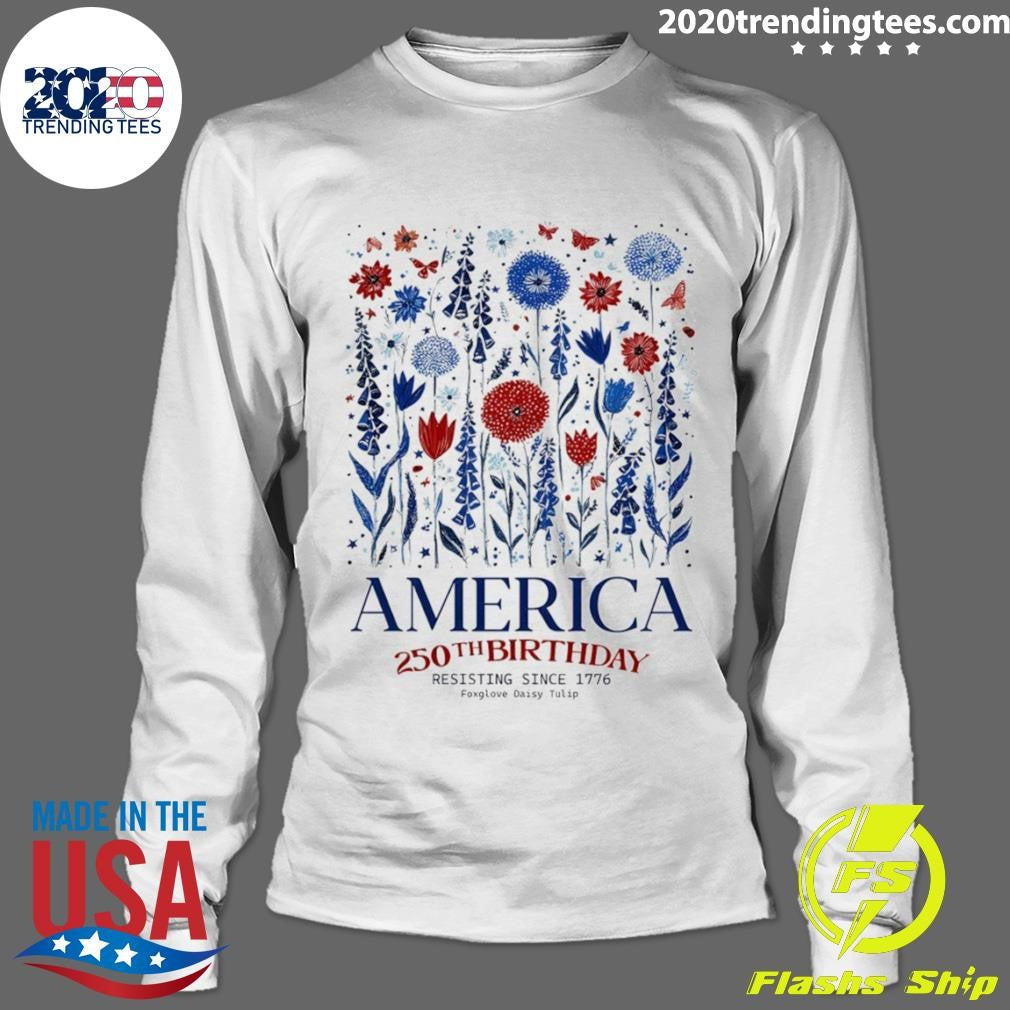 Patriotic Usa Subtle F Trump America 250th Birthday Resisting Shirt