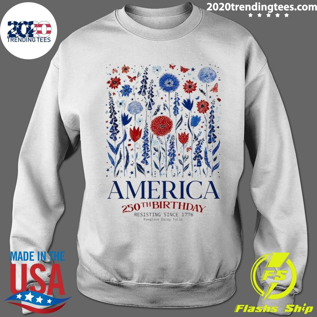 Patriotic Usa Subtle F Trump America 250th Birthday Resisting Shirt