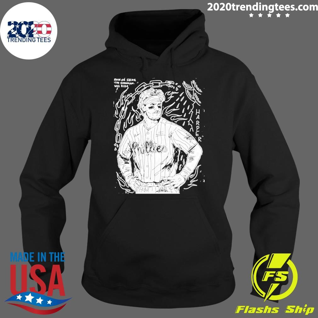 Paul Carpenter Bryce Harper Philadelphia Phillies Rain Or Shine The Snowman Will Rise Shirt