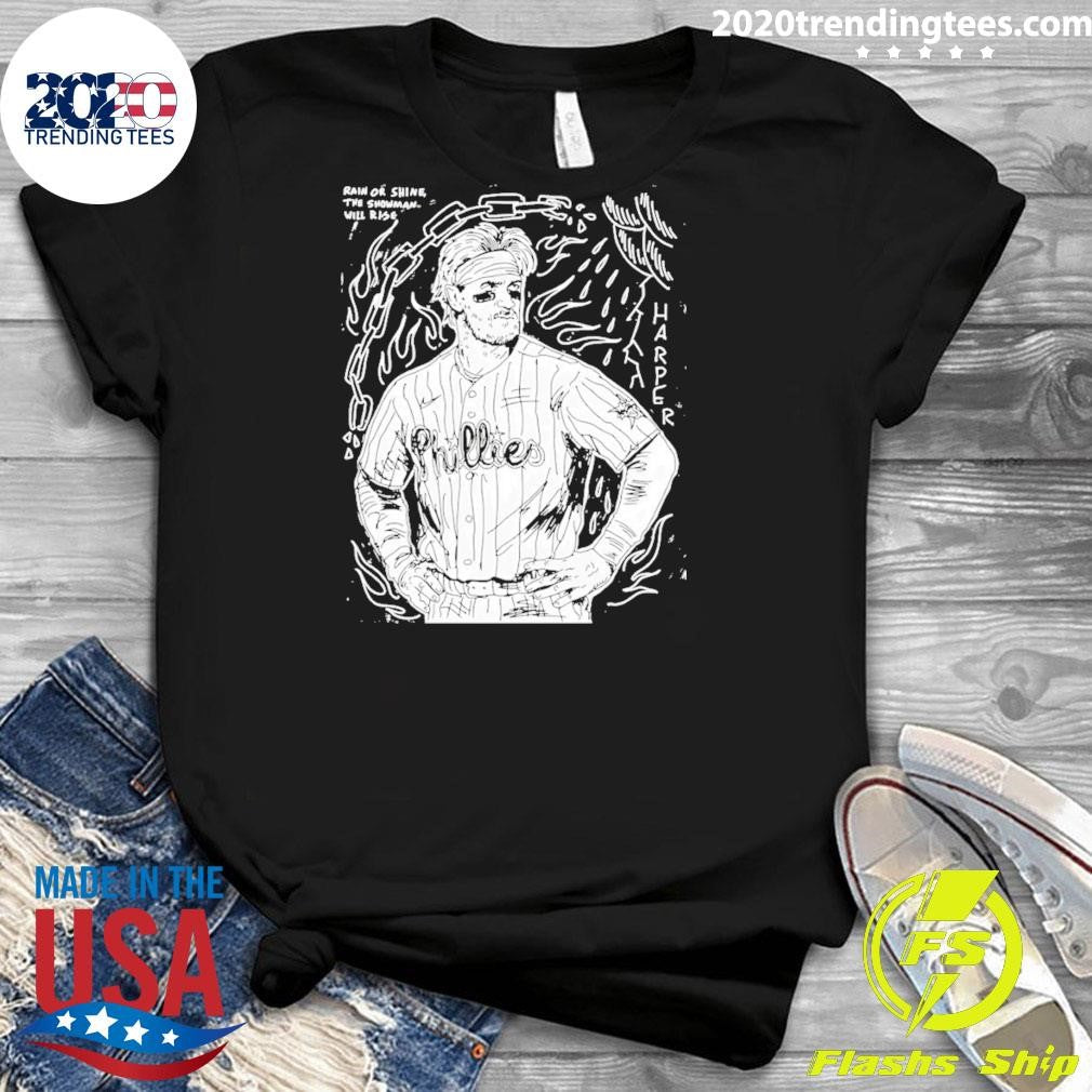 Paul Carpenter Bryce Harper Philadelphia Phillies Rain Or Shine The Snowman Will Rise Shirt