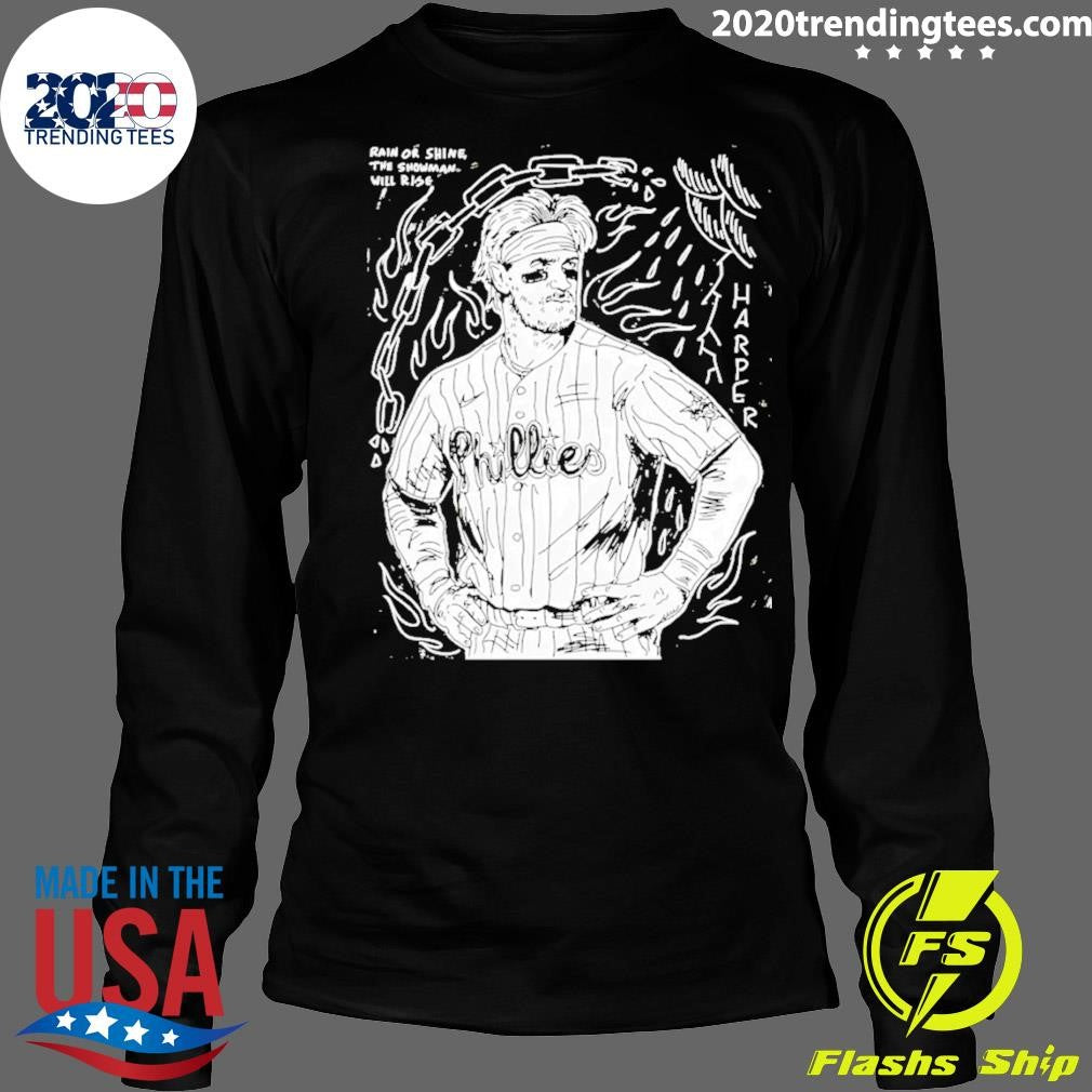 Paul Carpenter Bryce Harper Philadelphia Phillies Rain Or Shine The Snowman Will Rise Shirt
