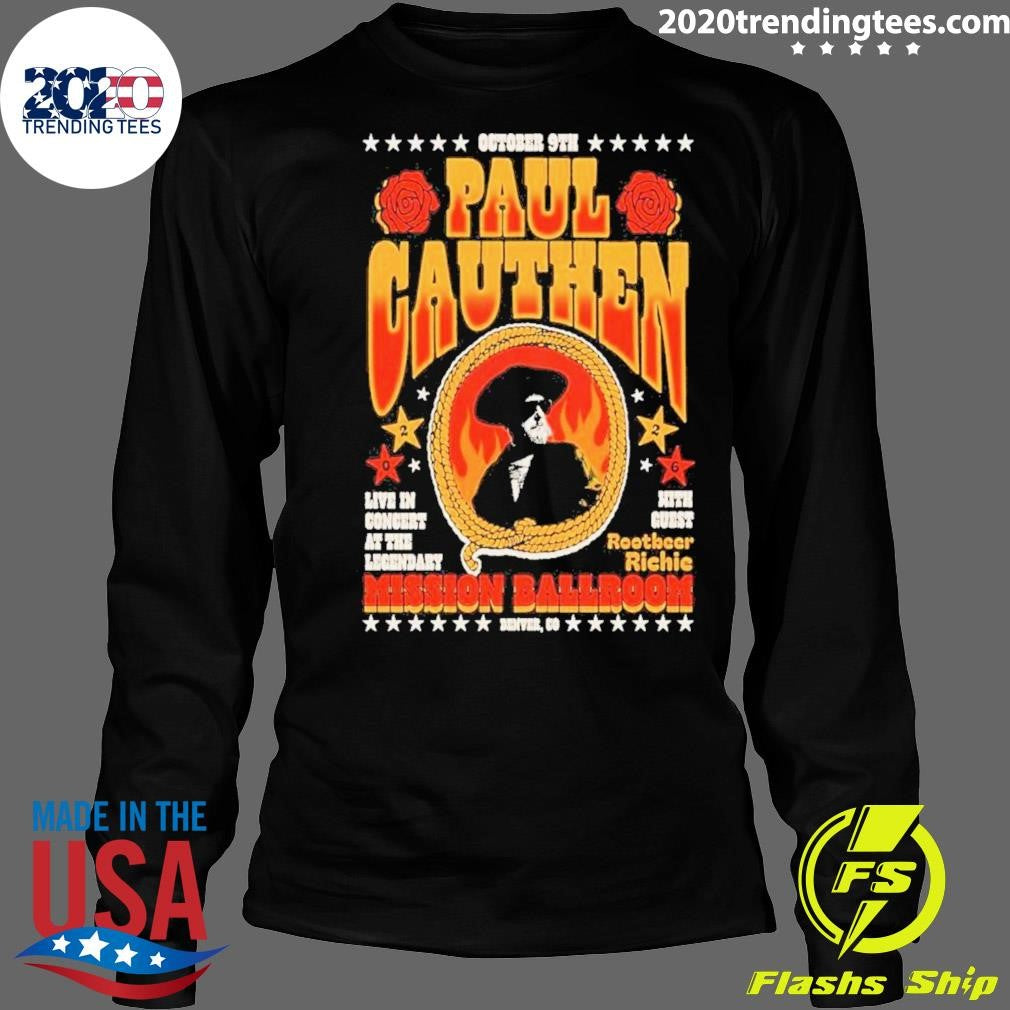 Paul Cauthen 10 9 2026 Denver Co Poster Shirt