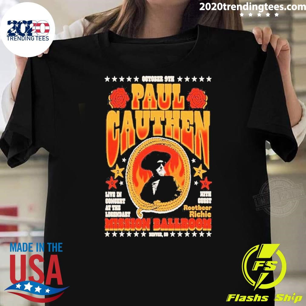 Paul Cauthen 10 9 2026 Denver Co Poster Shirt