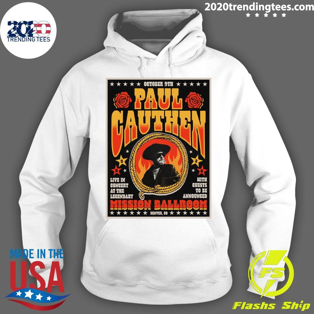 Paul Cauthen October 9, 2026 At The Mission Ballroom Show Shirt