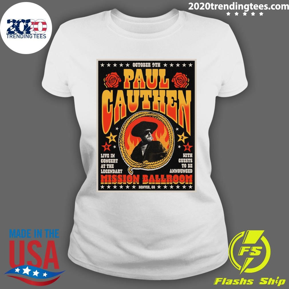 Paul Cauthen October 9, 2026 At The Mission Ballroom Show Shirt