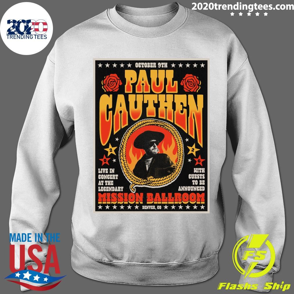 Paul Cauthen October 9, 2026 At The Mission Ballroom Show Shirt