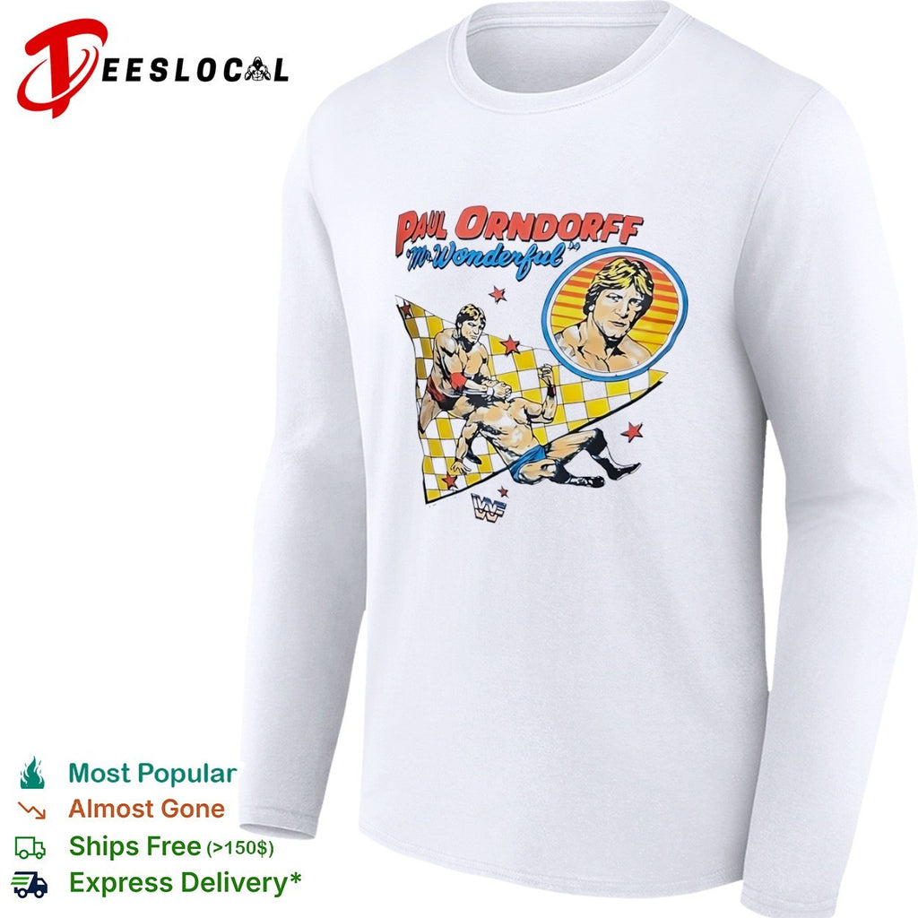 Paul Orndorff WWF Mr Wonderful wrestlers fighting shirt