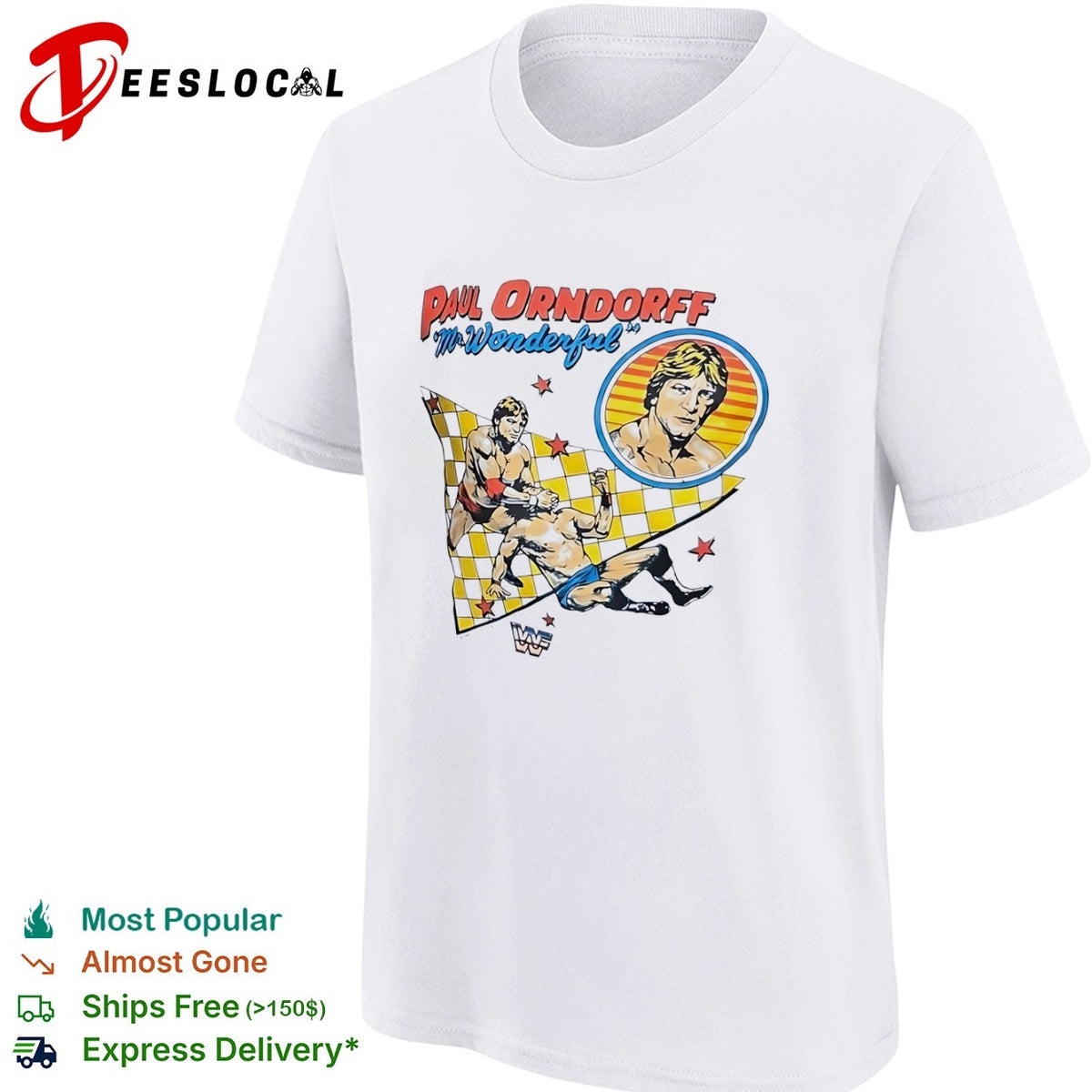 Paul Orndorff WWF Mr Wonderful wrestlers fighting shirt