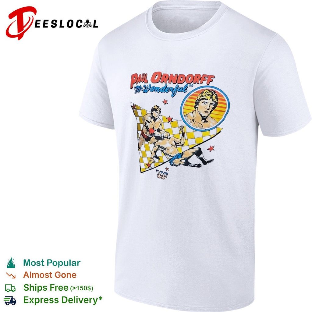 Paul Orndorff WWF Mr Wonderful wrestlers fighting shirt
