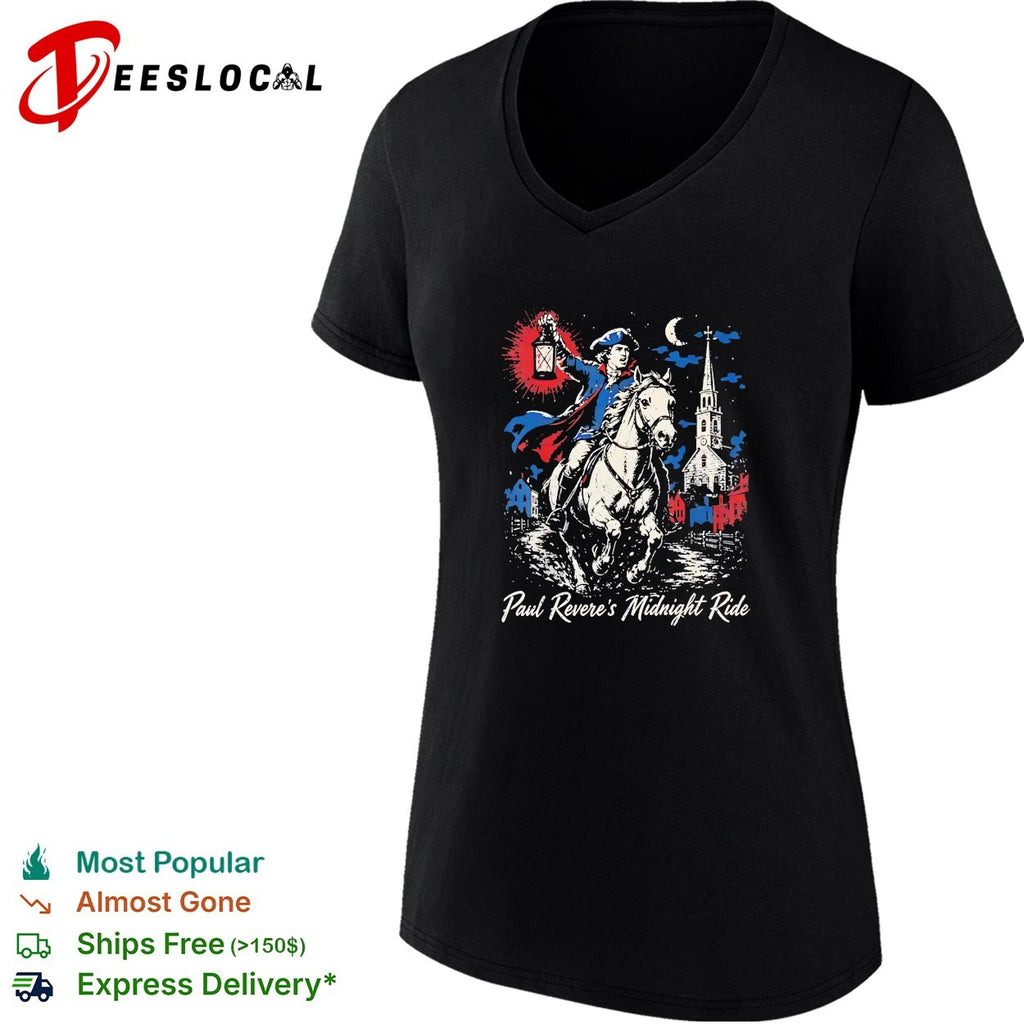 Paul Revere Midnight Ride American Revolutionary War Patriotic Historical Art shirt