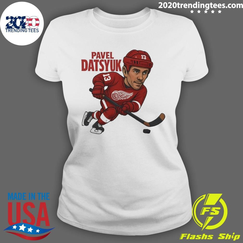 Pavel Datsyuk Detroit Red Wings Hockey Player Caricature Shirt