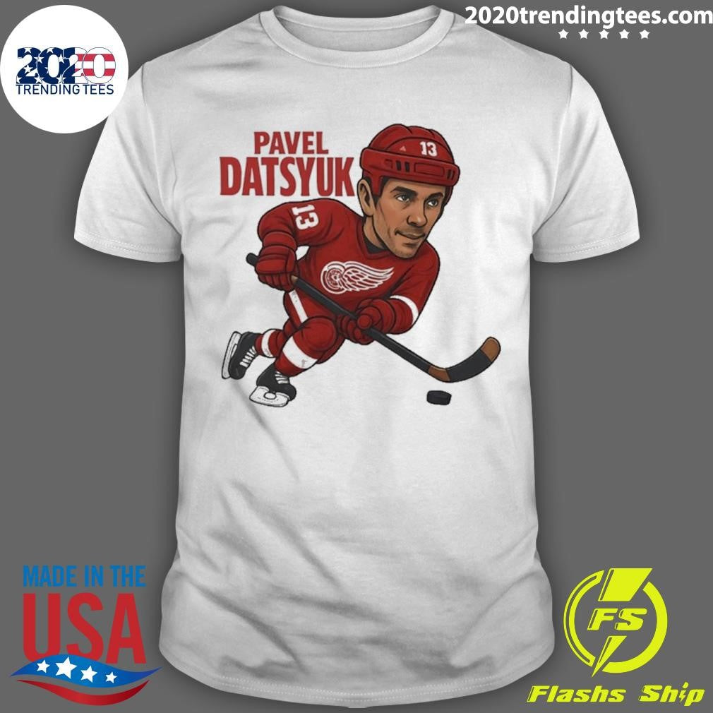 Pavel Datsyuk Detroit Red Wings Hockey Player Caricature Shirt