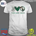 Peace Love Boston Celtics Basketball Nba 2026 Shirt