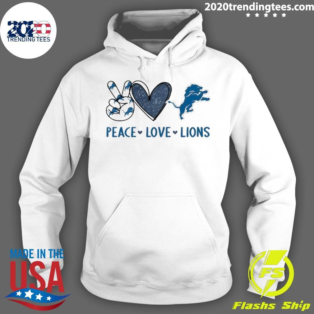 Peace Love Detroit Lions Football 2026 Shirt