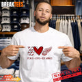 Peace Love Detroit Red Wings NHL Shirt