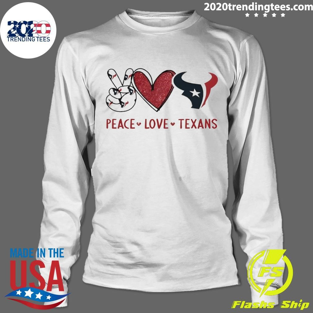 Peace Love Houston Texans Football 2026 Shirt