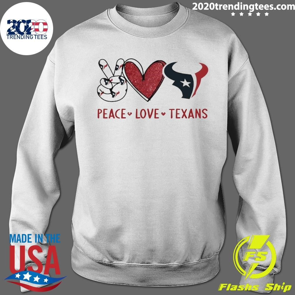 Peace Love Houston Texans Football 2026 Shirt