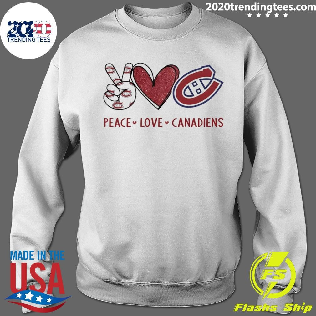 Peace Love Montreal Canadiens Hockey Nhl 2026 Shirt